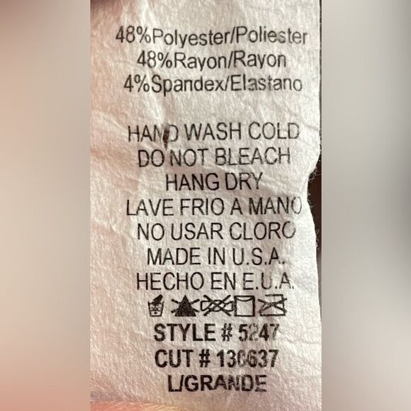 Promesa  Beige/White Skirt, size L - Picture 4 of 6